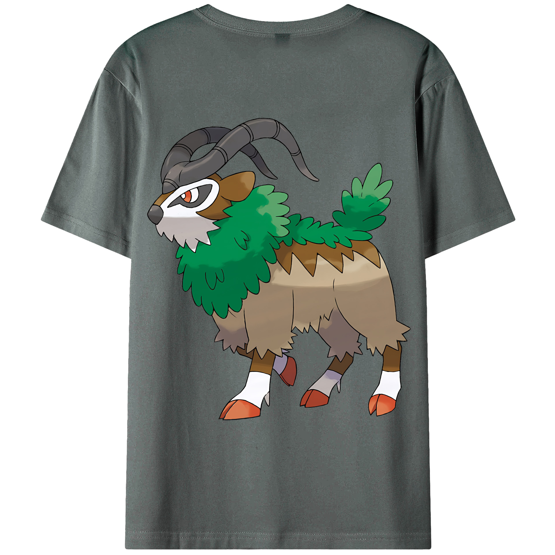 （画像用） ポケットモンスター Pokémon 綿100％ メンズ半袖Tシャツ（バックプリント） 通気性